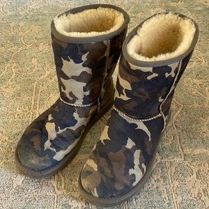 Blue Grey Camo Mid UGG boots 7